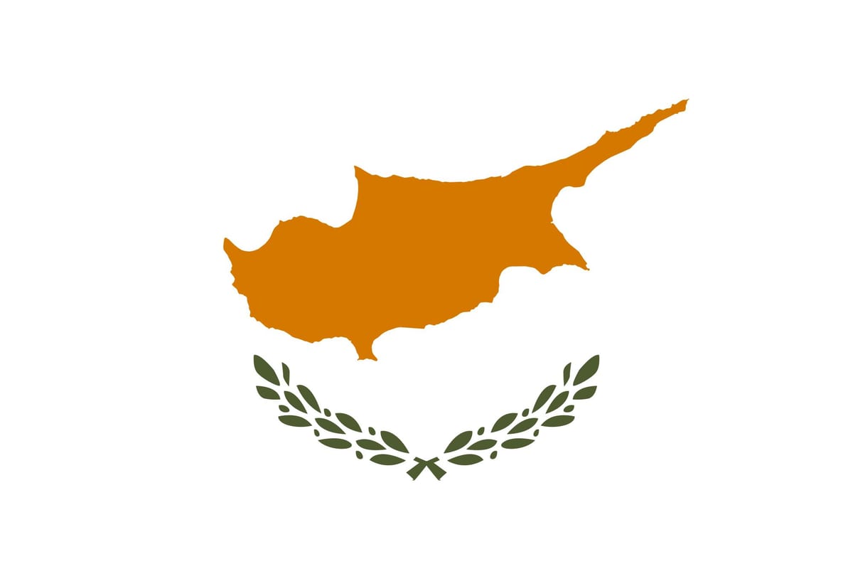 Ramani ya Cyprus bendera