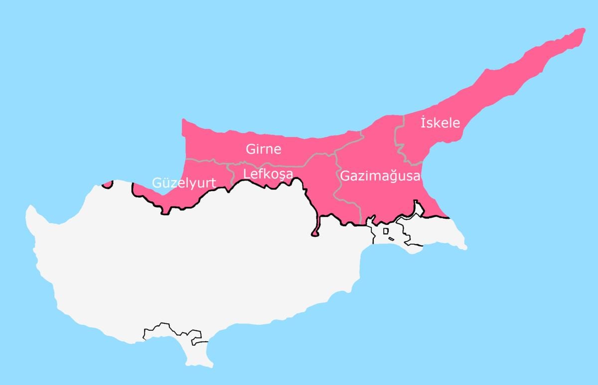 Ramani ya Cyprus kugawanywa