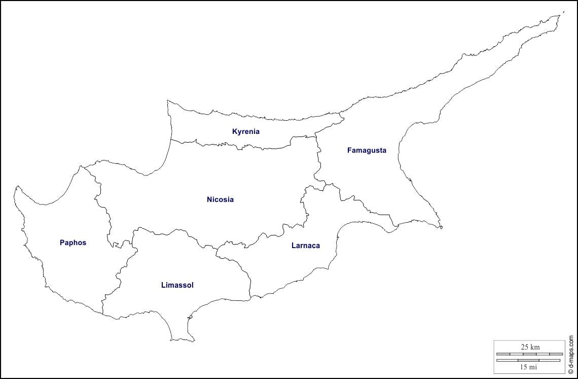 Ramani ya Cyprus muhtasari