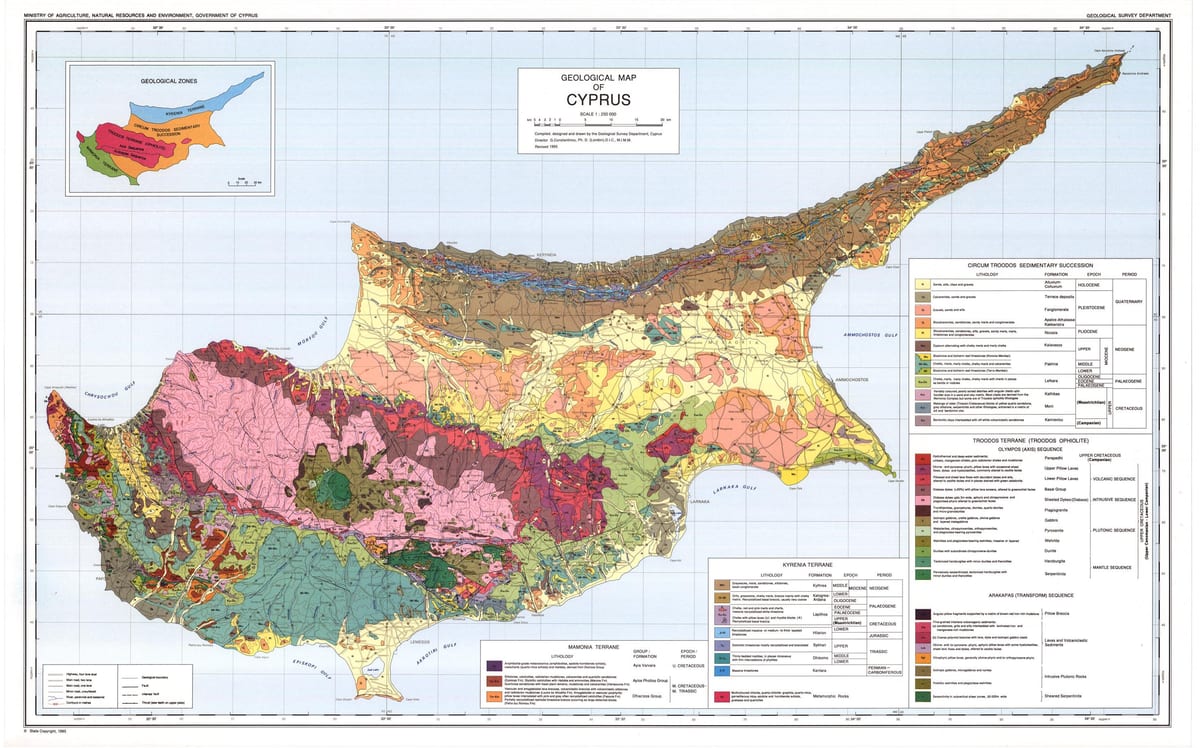 Cyprus kijiografia ramani