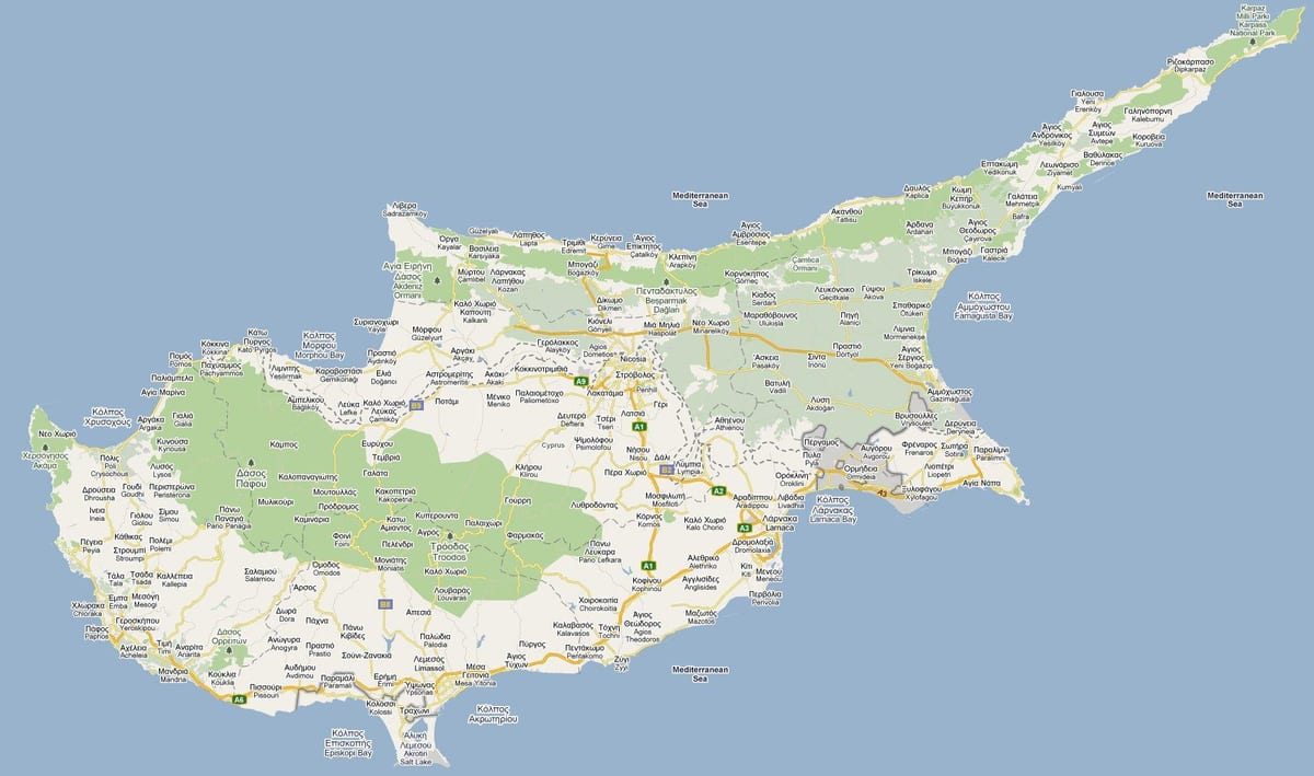 mitaani ramani ya peyia Cyprus