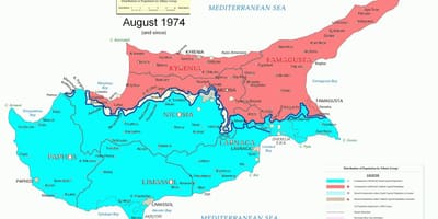 Ramani ya Cyprus mgawanyiko
