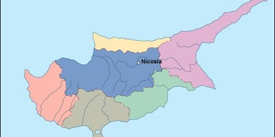 Ramani ya Cyprus vector
