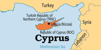 Jamhuri ya Cyprus ramani