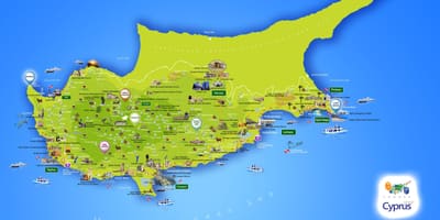 Ramani ya lara pwani Cyprus