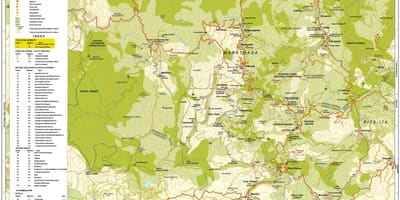 Ramani ya troodos milima ya Cyprus